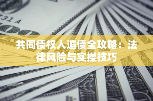 武汉共同债权人追债全攻略：法律风险与实操技巧