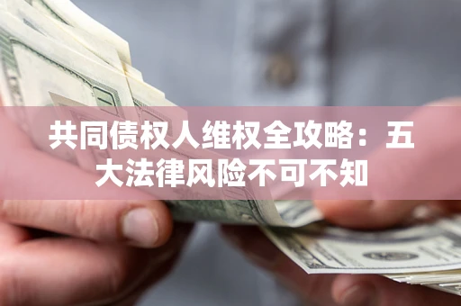 武汉共同债权人维权全攻略：五大法律风险不可不知