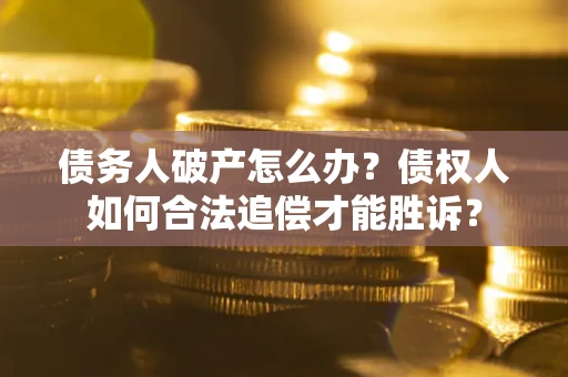 武汉债务人破产怎么办？债权人如何合法追偿才能胜诉？