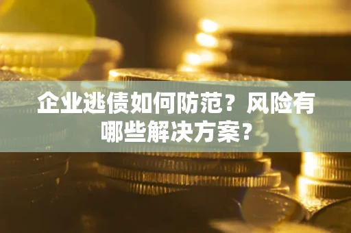 武汉企业逃债如何防范？风险有哪些解决方案？