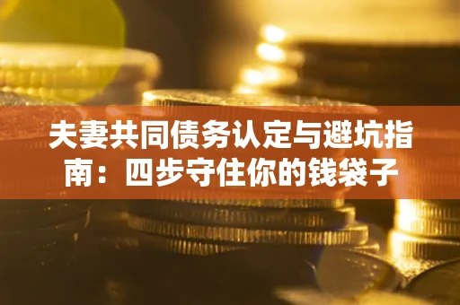 武汉夫妻共同债务认定与避坑指南：四步守住你的钱袋子