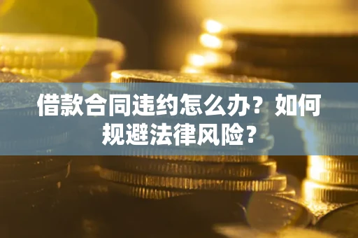武汉借款合同违约怎么办？如何规避法律风险？