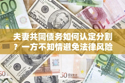 武汉夫妻共同债务如何认定分割？一方不知情避免法律风险必看！